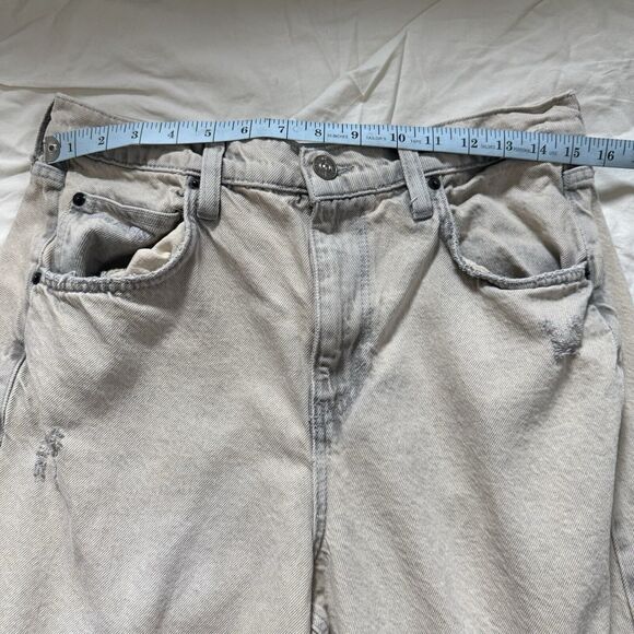 BDG Urban Outfitters Acid Wash Logan Buckle Barrel Baggy Jeans Womens W30 - Picture 6 of 13